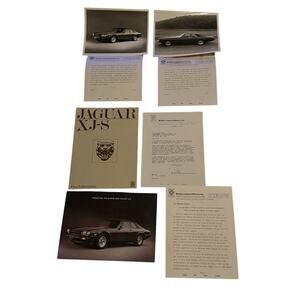 VTG 1975 JAGUAR XJ-S Press Information Packet Photos Ad Copy British Leyland BMH